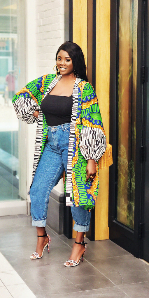 Fashion - Ankara Kimono Jacket Styles For Beautiful