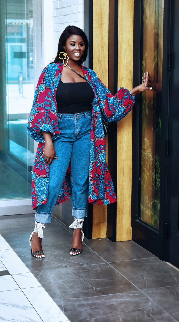 45 photos of stunning ankara jacket/kimono and pants  African fashion,  African inspired clothing, Kimono fashion
